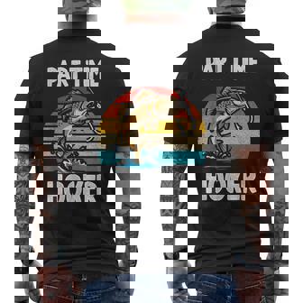 Part Time Hooker Fishing Hobbyist メンズTシャツ バックプリント - Kawaiitshirt