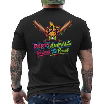 Party Animals Baseball Jersey Men's T-shirt Back Print - Thegiftio UK