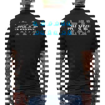 Party Or Die Party Parrot キュート オタク クール アート ギフト メンズTシャツ バックプリント - Kawaiitshirt