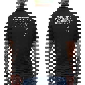 Pas De Tennis Aujourd'hui Humour Joueur Tennis T-shirt imprimé au dos - Cadeauxyz