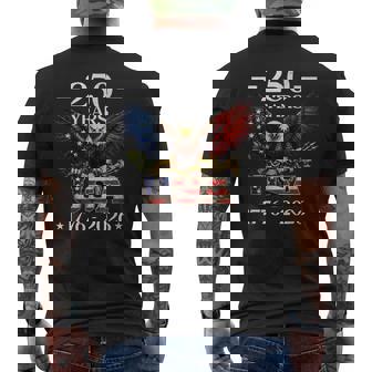 Patriotic Eagle And Flag 250 Years 1776-2026 Men's T-shirt Back Print | Seseable CA