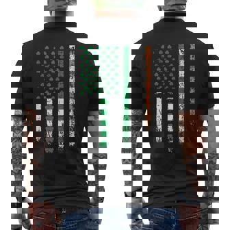 Patriotic Irish American Flag Ireland St Patrick's Day Men's T-shirt Back Print - Thegiftio