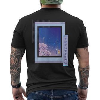 Paysage Japonaisaporeux Avec Une Fleur De Cerisier T-shirt imprimé au dos - Cadeauxyz
