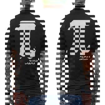 PI Curious Math Algebra Mathematics Physics Men's Back Print T-Shirt | Mazezy