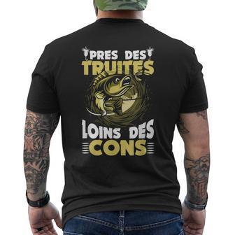 Pêcheur Près Des Truites Pêcheport Poisson Homme Cadeau T-shirt imprimé au dos - Cadeauxyz