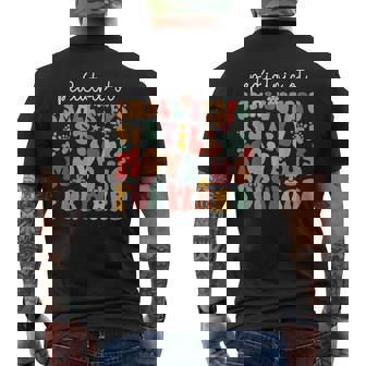 Pediatric OT Small Steps Pediatric Occupational Therapist Men's Back Print T-Shirt | Mazezy