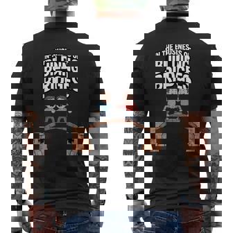 Peer Support Specialist Building Bridges In Mental Health Men's Back Print T-Shirt | Mazezy