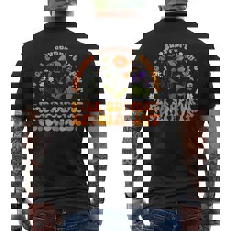 Peer Support Specialist Groovy Peer Recovery Support Men's Back Print T-Shirt | Mazezy