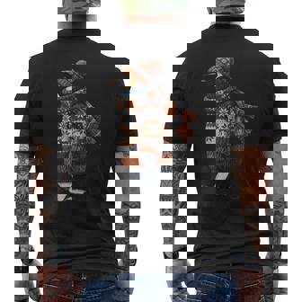 Penguin Cozy Birdlover Birdwatcher Birding Biologist Bird Tank Top Men's Back Print T-Shirt | Mazezy