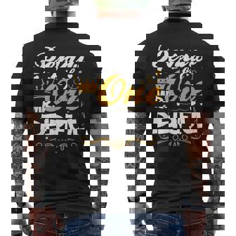 Pepaw Of Mr Onederful 1st Birthday One-Derful Matching Men's Back Print T-Shirt | Mazezy