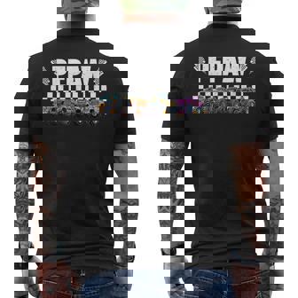 Pepaw Retro Monster Truck Family Crew Birthday Matching Men's Back Print T-Shirt | Mazezy