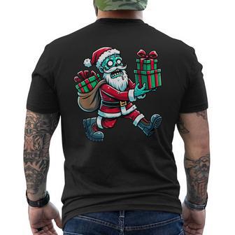 Père Noël Zombie Mignon T-shirt imprimé au dos - Cadeauxyz