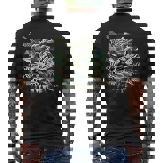 Peregrine Falcon Fly Bird Raptor Lover Birding Watcher Tank Top Men's Back Print T-Shirt | Mazezy