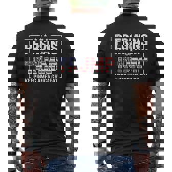 Persians For Trump Keeping America Great Men's T-shirt Back Print - Thegiftio