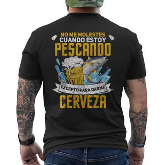 Pescador Darme Cerveza Pesca Camiseta Hombre Estampado Espalda - Regaloses