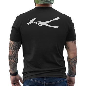 Pescaubmarina Ropa Apnea Océano Pesca Con Lanza Camiseta Hombre Estampado Espalda - Regaloses