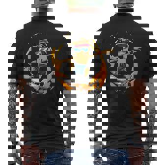 Philippines Filipino Skater Skateboard Lumpia Spring Rolls Men's Back Print T-Shirt | Mazezy