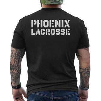 Phoenix Lacrosse Vintage Classic Lax Mascot Team Gear Men's T-shirt Back Print - Thegiftio UK
