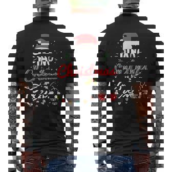 Piano Christmas Crew Fun Pianist Matching Men's Back Print T-Shirt | Mazezy