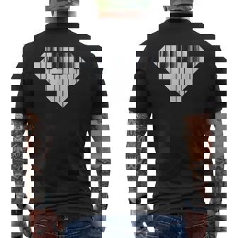 Piano Pianist Super Keyboard Musician Minimalist Art Men's Back Print T-Shirt | Mazezy