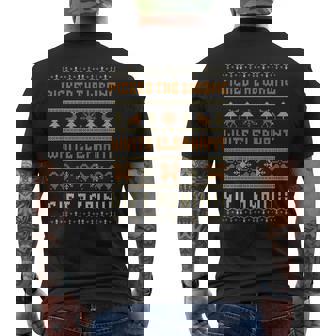 Picked The Wrong Elephant Men's Back Print T-Shirt | Mazezy