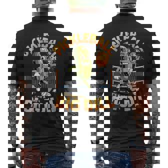 Pickleball Big Dill For Sports Enthusiasts And Fun Lovers Men's Back Print T-Shirt | Mazezy