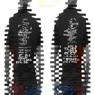 This Is My Pie Rat Costume Halloween Men's Back Print T-Shirt | Mazezy