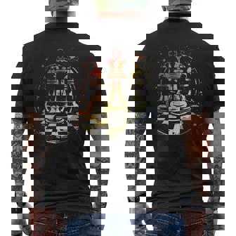Piezas De Ajedrezketch Retrotyle Hobby Manga Larga Camiseta Hombre Estampado Espalda - Regaloses