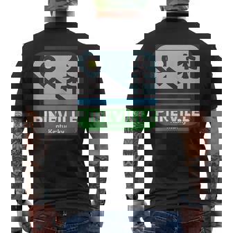 Pineville Kentucky Mountains Sunrise KY Souvenir Tank Top Men's Back Print T-Shirt | Mazezy