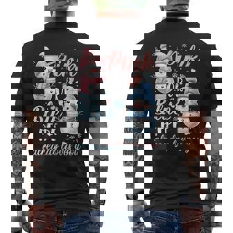 Pink Or Blue Pepe Already Love You Gender Reveal Snowman Men's Back Print T-Shirt | Mazezy