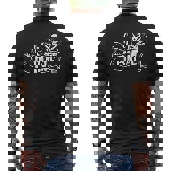 Her Pirate His Booty Holiday Vacation Matching Cruise Couple Men's T-shirt Back Print - Thegiftio