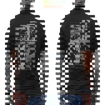 Pirate Vintage Collage Sailor Captain Treasure Hunter Tank Top Men's Back Print T-Shirt | Mazezy