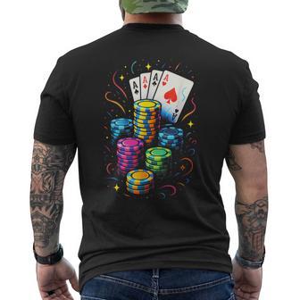 Poker Bluff Poker-Geschenk Pokerspieler T-Shirt mit Rückendruck - Geschenkecke