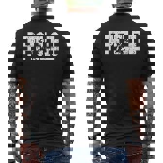 Polo Players Horseback Riding Horse Equestrian Sports Men's Back Print T-Shirt | Mazezy