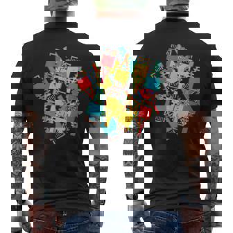 Pop Art Geek Retro RJ45 Ethernet Tank Top Men's Back Print T-Shirt | Mazezy