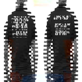 This Is My Pop-Star Costume Halloween Easy Kid Adult Popstar Men's Back Print T-Shirt | Mazezy