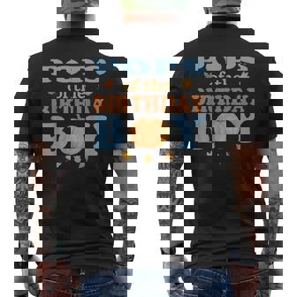 Pops Of The Birthday Boy Pumpkin Family Men's Back Print T-Shirt | Mazezy