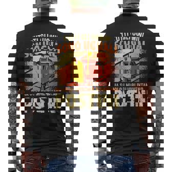 Portalettere Lavoratore Postino Divertenti T-shirt da uomo con stampa posteriore - Novitaregali