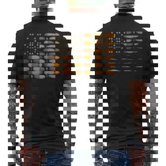 Potatoes USA Flag All American Farmer 4th Of July Potato Tank Top Men's Back Print T-Shirt | Mazezy