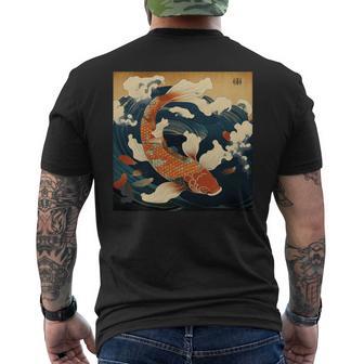 Pour Amoureux Des Poissons Carpes Koi Dans Une Grandeague Graphique Koi Manche Longue T-shirt imprimé au dos - Cadeauxyz