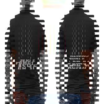 Powered By Laser Tag Gamer Arena Team Squad League Men's Back Print T-Shirt | Mazezy