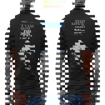 PožEga Croatia City Men's Back Print T-Shirt | Mazezy