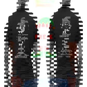 The Pre-K Elf Shirt Preschool Teacher Christmas Party Men's Back Print T-Shirt | Mazezy