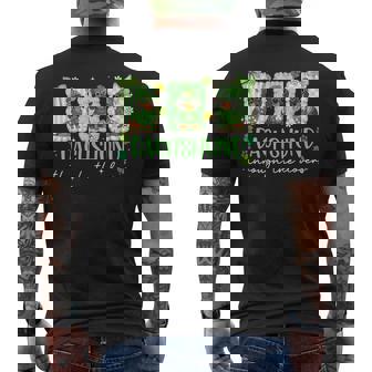 Preppy St Patrick's Day Dachshund Through The Clovers Men's T-shirt Back Print - Thegiftio