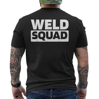 Pressure Squad Welding Fabrication Boilermaker Men's Back Print T-Shirt | Mazezy