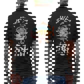 Pretend Fish Fish Tank Top Men's Back Print T-Shirt | Mazezy