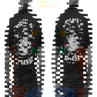 Pretend I'm A Onion Lazy Halloween Matching Costume Tank Top Men's Back Print T-Shirt | Mazezy