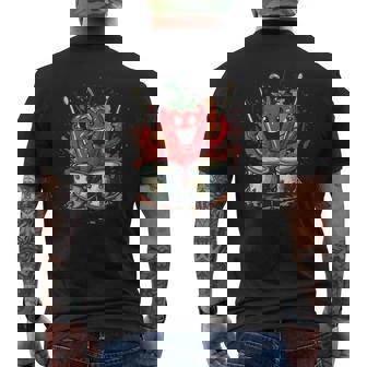 Pretty Paprika Drummer For Drumming And Chili Lovers Tank Top Men's Back Print T-Shirt | Mazezy