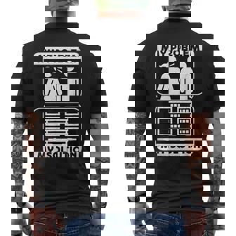 My Problem My Pictogram Dad Mom Networking Network Engineer Men's Back Print T-Shirt | Mazezy