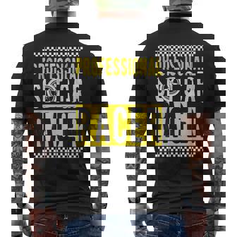 Professional Slot Car Racer Mini Car Drag Racing Slot Car Men's Back Print T-Shirt | Mazezy